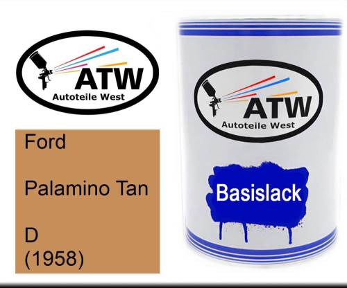 Ford, Palamino Tan, D (1958): 500ml Lackdose, von ATW Autoteile West.